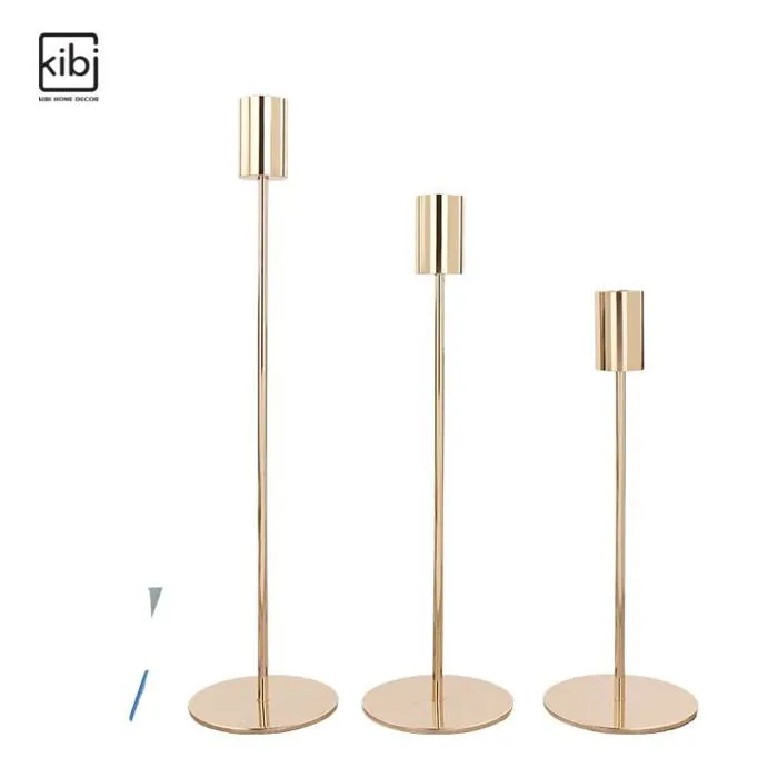 BỘ 3 CHÂN NẾN TRƠN | KIBI HOME DECOR