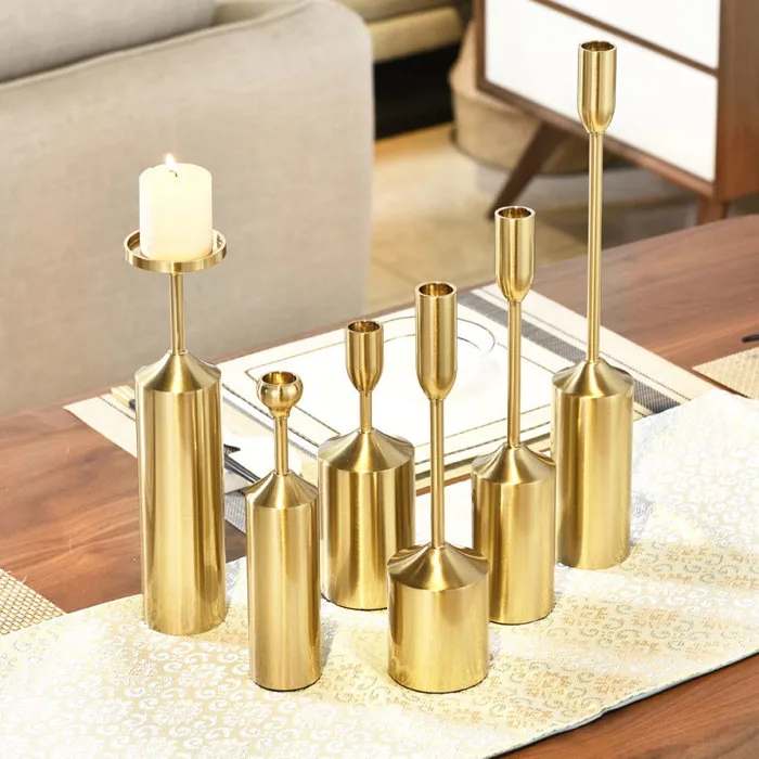 Combo bộ 6 chân nến decor trang trí - CobanMart