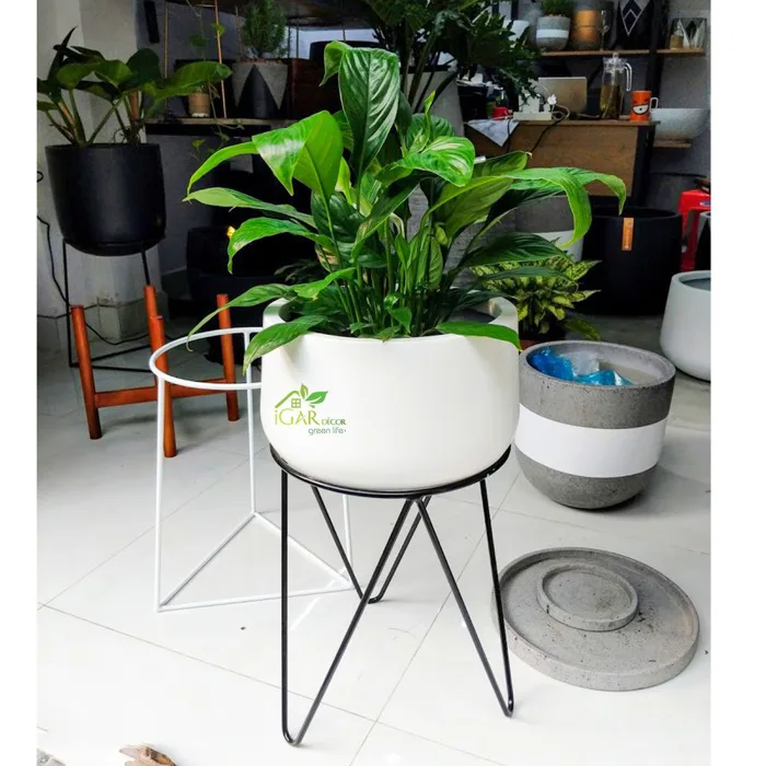 Kệ để cây cảnh 3 chân màu Đen | iGar Decor