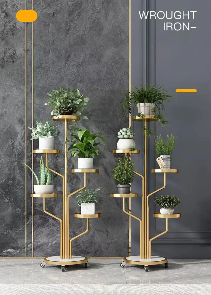 Kệ để cây decor cao cấp, giá đỡ cây cảnh trang trí phòng khách và ban công  - ZiHa