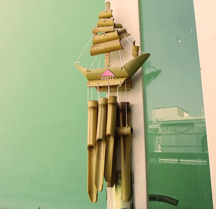 Chuông gió tre hình thuyền trang trí nhẹ nhàngChuông gió tre hình thuyền  trang trí| Homie Decor – Homie Decor Shop