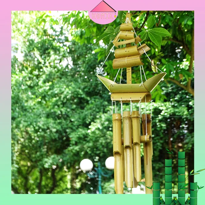 Chuông gió tre hình thuyền trang trí nhẹ nhàngChuông gió tre hình thuyền  trang trí| Homie Decor – Homie Decor Shop