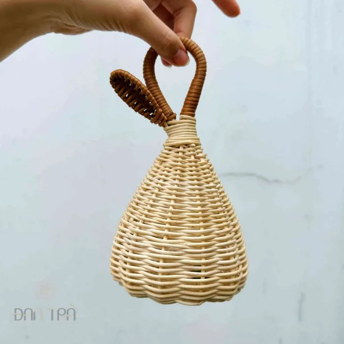 Chuông mây gió decor gia công tại xưởng mây tre Việt Nam