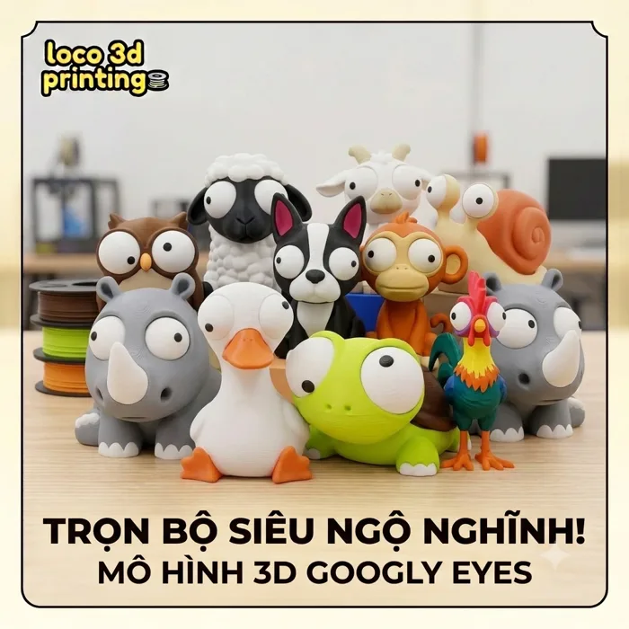 Chọn Mẫu] Combo Trọn Bộ Mô Hình 3D Mắt Lồi Loco - Đồ Chơi Decor Bàn Học, Bàn  Làm Việc, Quà Tặng Độc Lạ | Shopee Việt Nam
