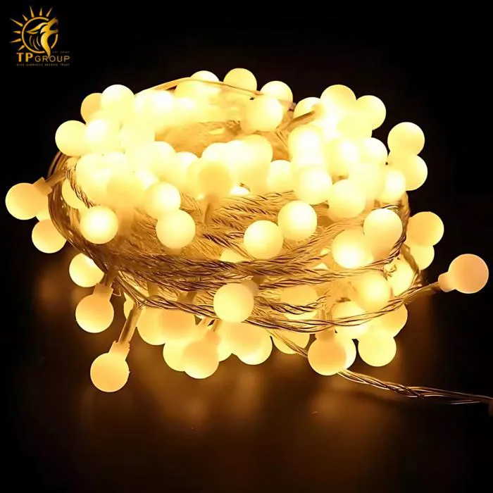 Dây đèn LED hạt bi trắng decor tiệc ngoài trời LS2021 - Mua tại LIGHTING  FASHION
