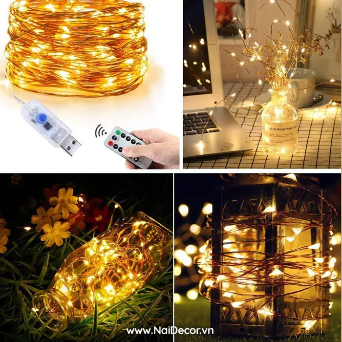 Đèn Led Dây Đồng trang trí (5m / 10m) - Nai Decor