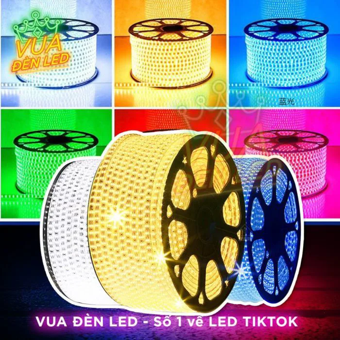 Đèn LED dây 2835 siêu sáng chống nước hắt trần quấn cây. trang trí. decor  nhà (chưa bao gồm dây nguồn cấp điện) Dây Đèn Led 220V Màu Trắng Vàng Hồng  Xanh -