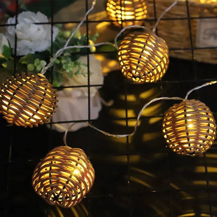 Dây đèn LED trái thông decor tiệc sân vườn ZX6510 | Flexhouse VN