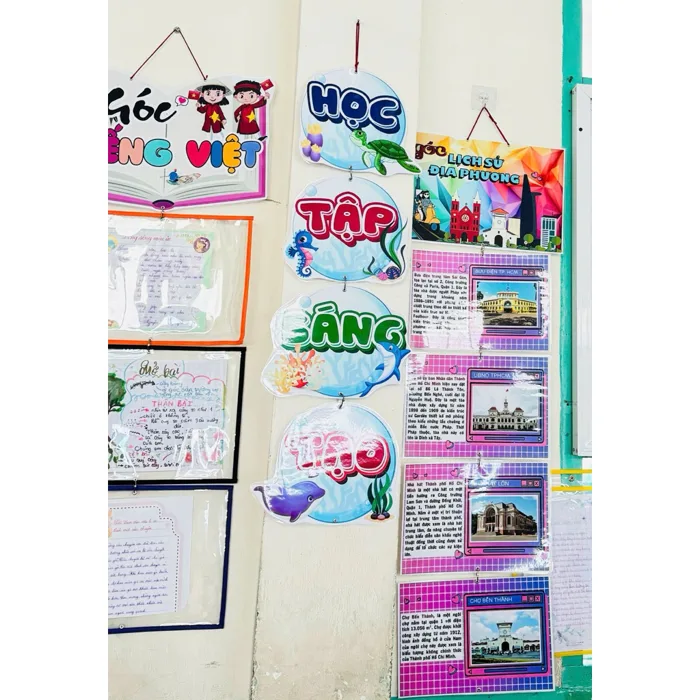 Bộ dây treo 5 hình góc tìm hiểu trang trí lớp học | Shopee Việt Nam