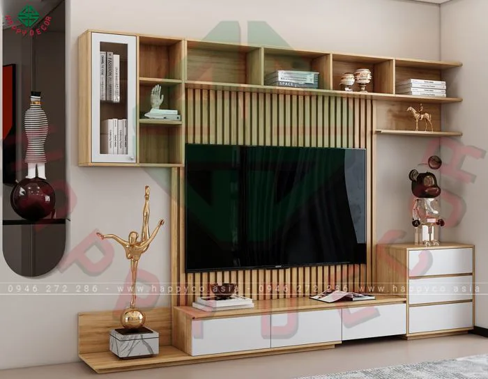 Mẫu kệ tivi phòng khách đẹp KT6801