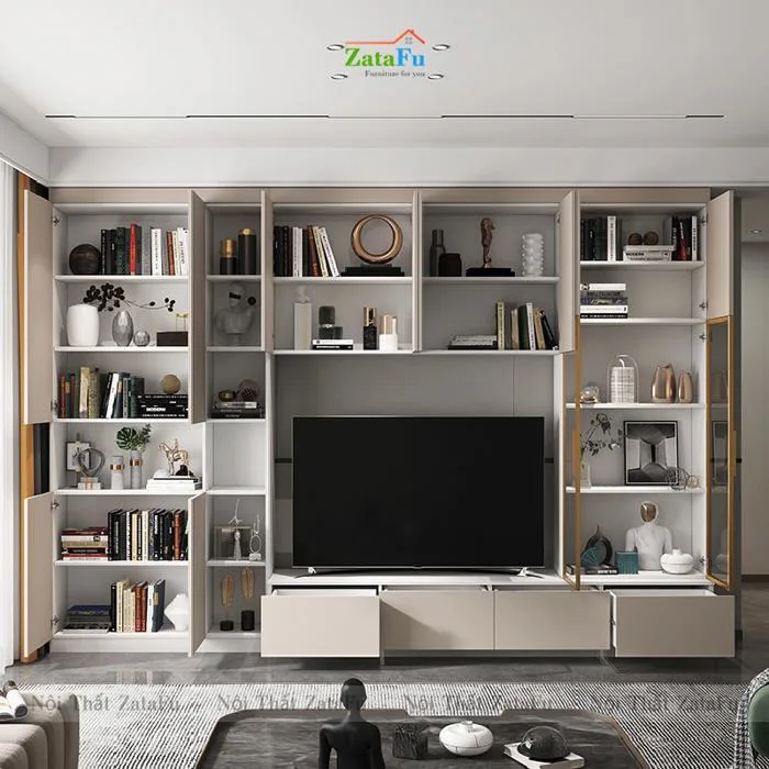 Tủ Tivi Phòng Khách Hiện Đại Thiết Kế Theo Yêu Cầu KTV-33 | ZataFu