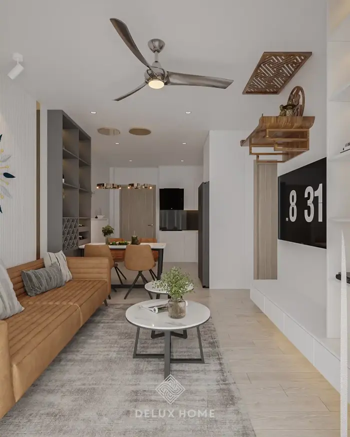 95+ Mẫu thiết kế phòng khách chung cư đẹp nhất 2024 – DeluxHome