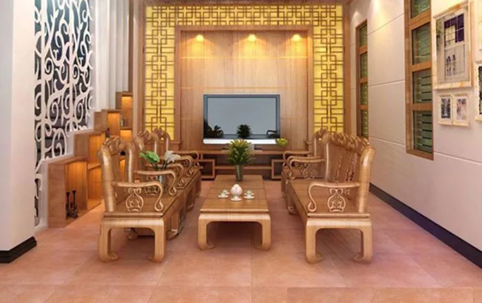 Cách trang trí phòng khách nhà cấp 4 ở nông thôn đơn giản mà vẫn đẹp