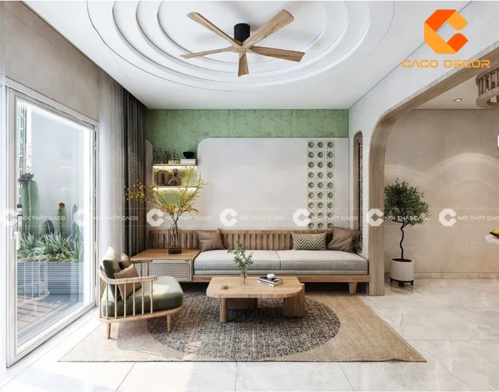 TOP 10+ mẫu thiết kế phòng khách nhà cấp 4 đẹp nhất hiện nay