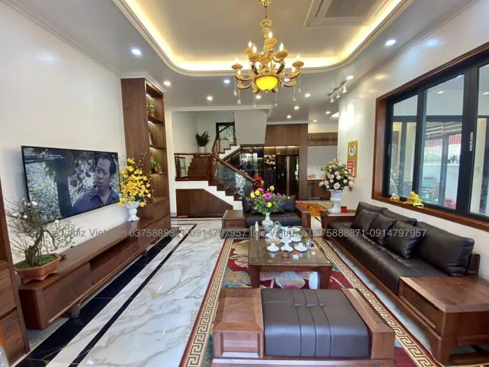 55+ mẫu nội thất trang trí phòng khách nhà ống xu hướng 2023
