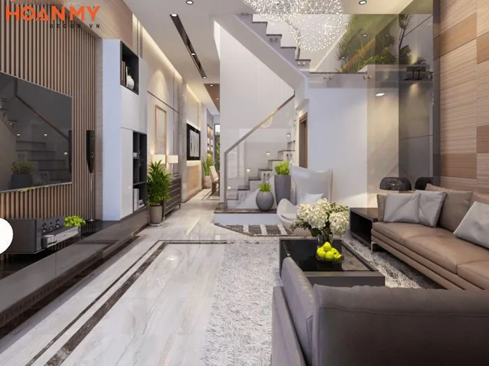 57 Mẫu nội thất phòng khách nhà ống đẹp 