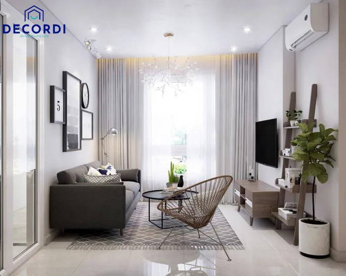 Mẫu thiết kế phòng khách nhỏ đẹp hiện đại tiện nghi T10/2026