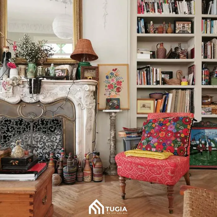 40+ Mẫu decor phòng khách Vintage đẹp, độc đáo 2026