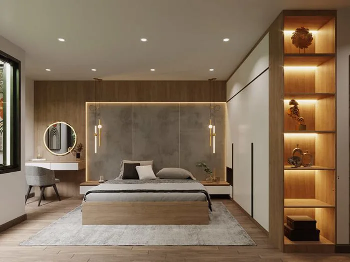 Thiết kế phòng ngủ 12m2 cho gia đình anh Hải ở Thái Bình