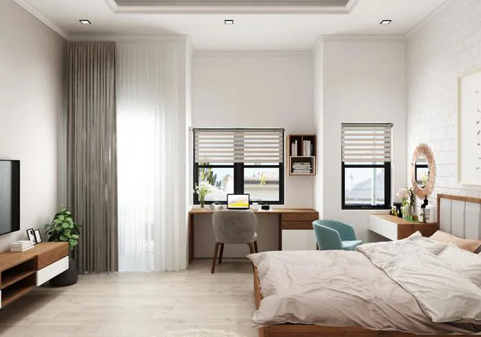 Bí quyết thiết kế phòng ngủ 20m2 siêu rộng rãi và ấn tượng