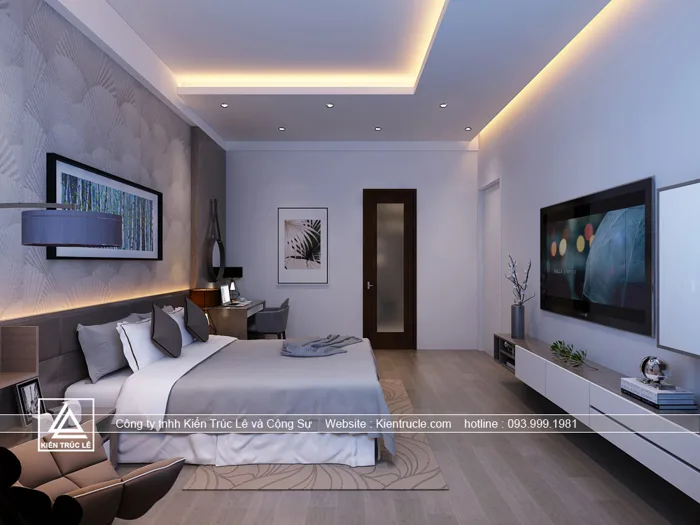 Mẫu Thiết Kế Phòng Ngủ 20m2 Hiện Đại Đẹp - Kiến Trúc Lê