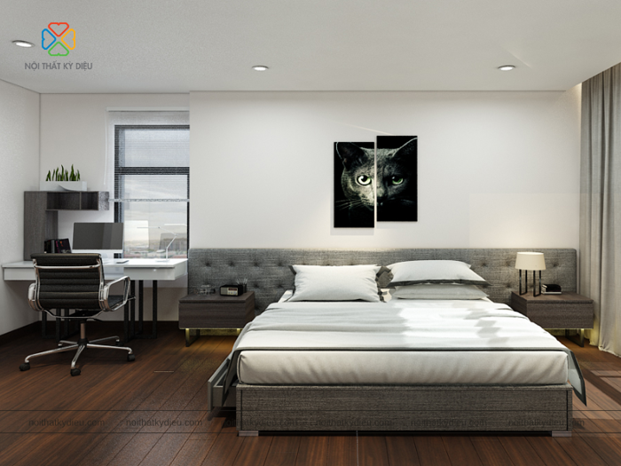 TOP 20+ mẫu Phòng khách kết hợp phòng ngủ 20m2 hiện đại