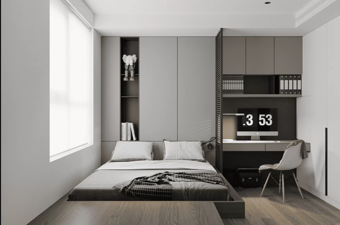 8+ mẫu thiết kế phòng ngủ 6m2 đẹp tiện nghi hiện đại 2025