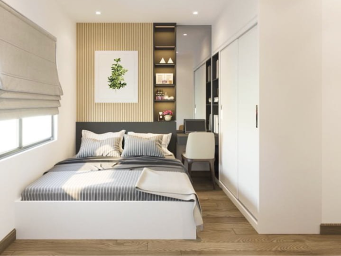 Hoàn thiện nội thất] Phòng ngủ 6m2 đẹp, tiện nghi, chí phí