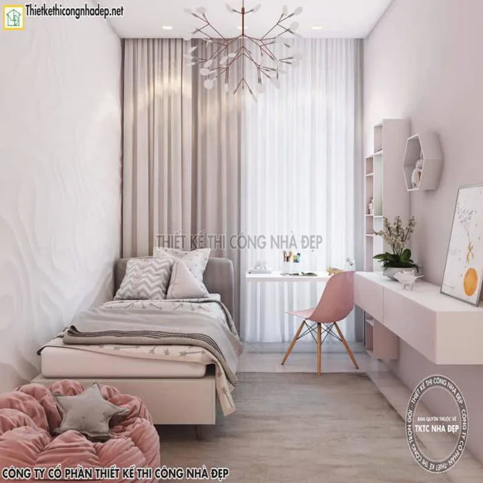 45 mẫu trang trí phòng ngủ 6m2, 7m2, 8m2, 9m2 đơn giản