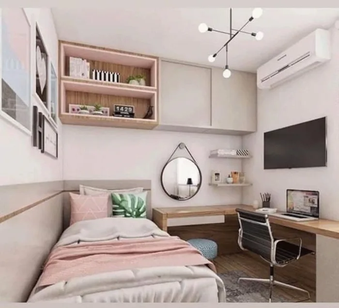 35+ Mẫu thiết kế phòng ngủ nhỏ 6m2 đẹp, tiện nghi