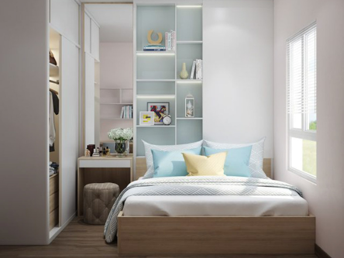 Hoàn thiện nội thất] Phòng ngủ 6m2 đẹp, tiện nghi, chí phí