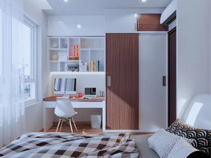 Cách bố trí nội thất phòng ngủ nhỏ 9m2 tiện nghi và ấn tượng