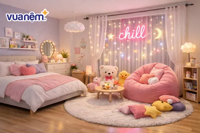 Decor phòng ngủ cute: 20+ ý tưởng decor dễ thương, đẹp mắt