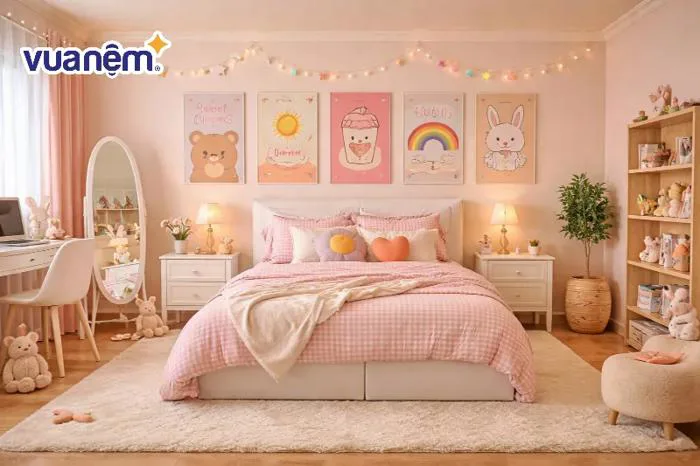 Decor phòng ngủ cute: 20+ ý tưởng decor dễ thương, đẹp mắt