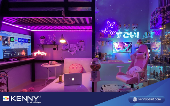 Chọn màu sơn phù hợp với phòng ngủ gaming