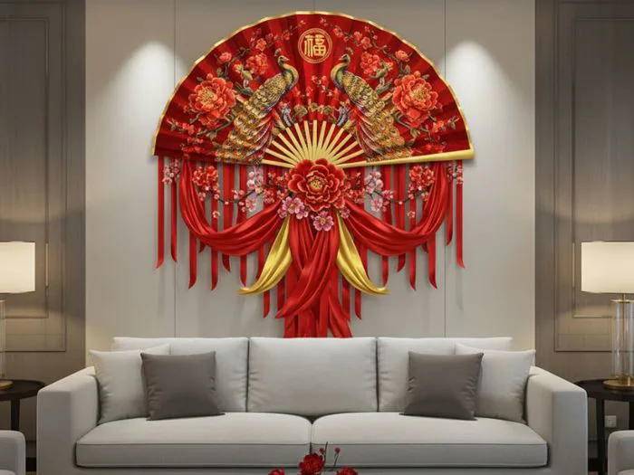 14+ Cách decor phòng khách tết 2026 đẹp, đón tài lộc