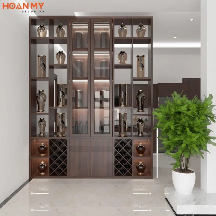 TOP #30 Mẫu tủ rượu ngăn phòng khách và bếp đẹp 2026