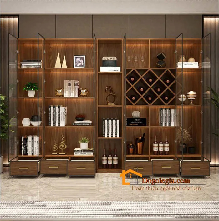 Mẫu tủ rượu phòng khách hiện đại LG-TR018