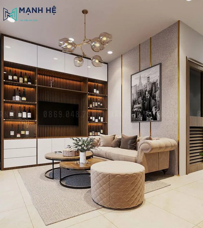 BST] 35 Mẫu tủ rượu phòng khách đẹp mê ly, giá hợp lý