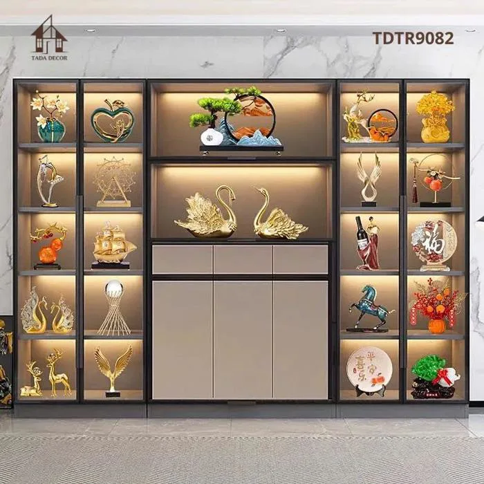 Mẫu tủ rượu đẹp phòng khách TDTR9082 | Tủ rượu gỗ hiện đại TADA