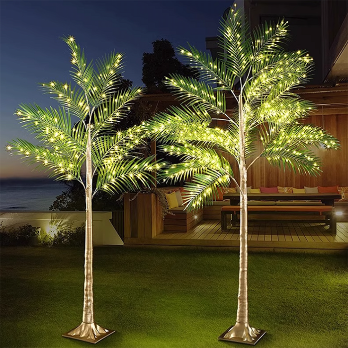 Đèn cột mô phỏng cây cọ decor tiệc ngoài trời NG7289 | Flexhouse VN