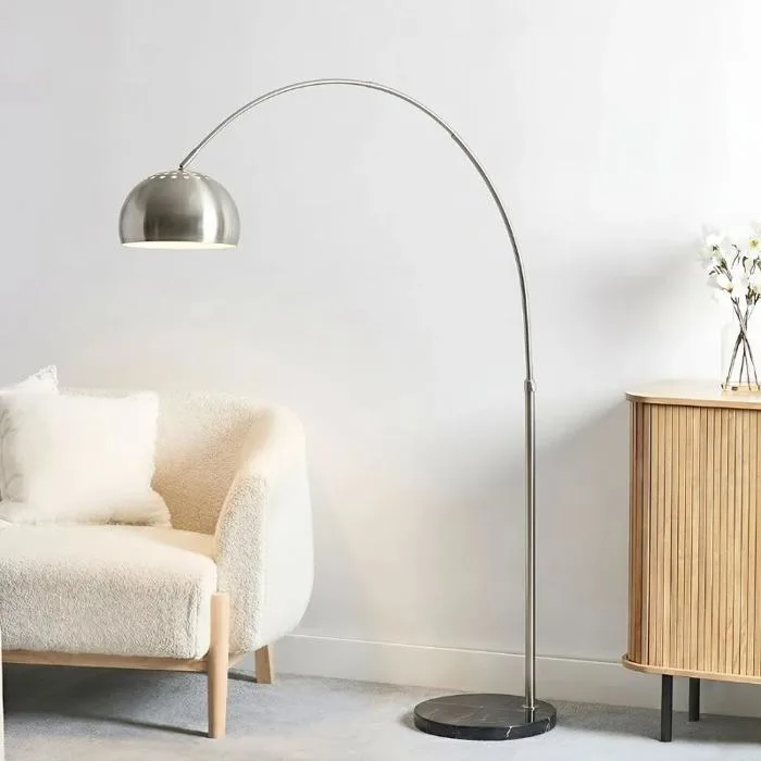 Đèn cây Inox uốn cong hiện đại DC-628