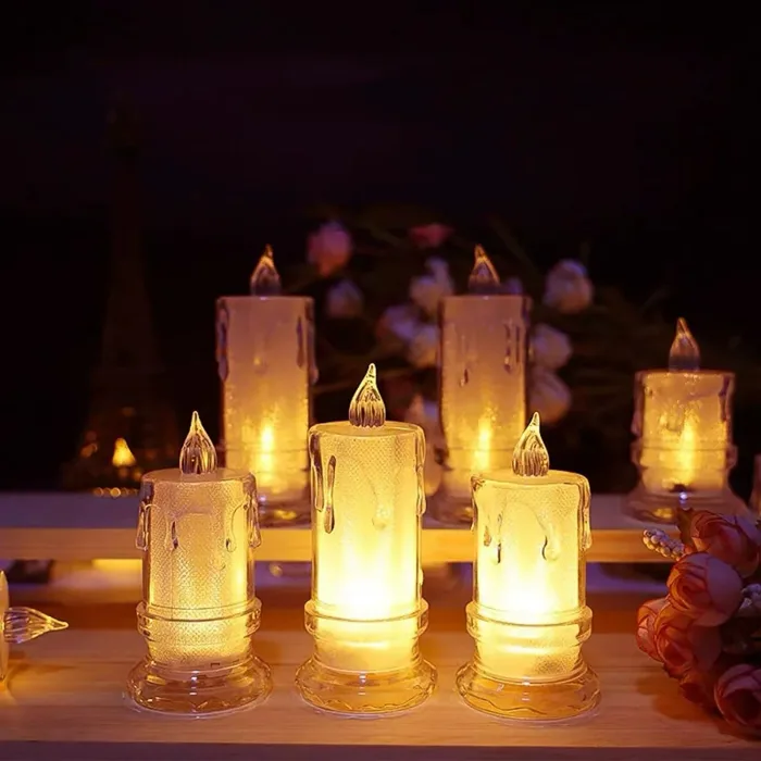 Nến, đèn cầy điện tử mini decor phòng, trang trí nhà cửa, sự kiện, tiệc  sinh nhật, quán cafe spa