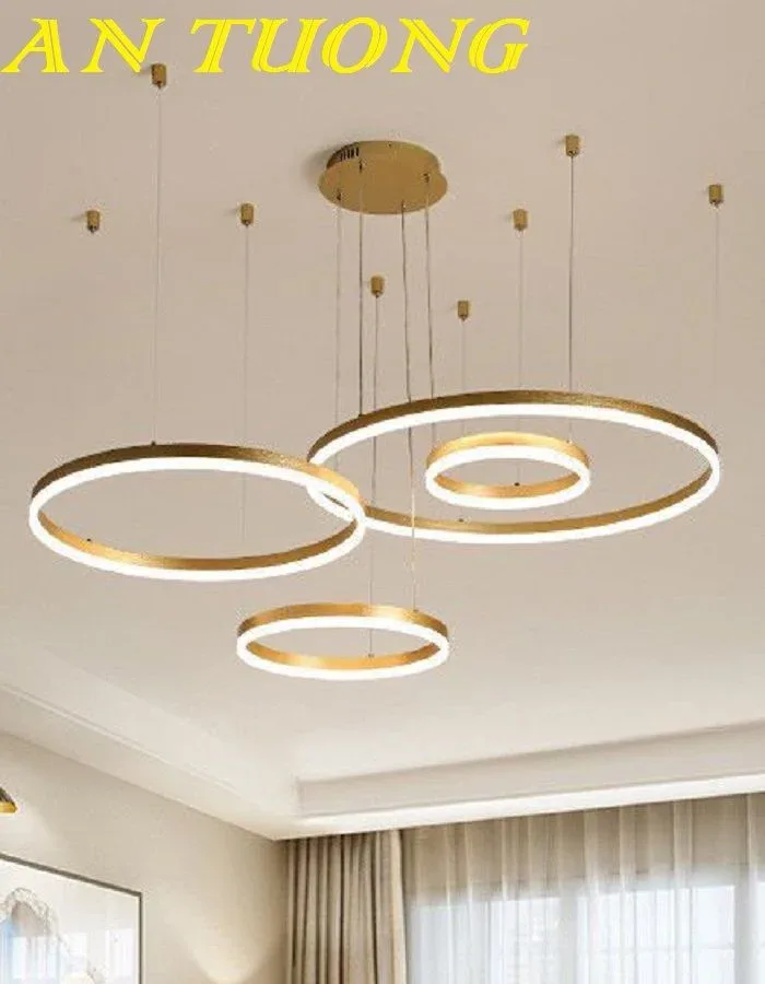 đèn thả trần 4 vòng LED decor trang trí phòng khách, phòng bếp đẹp hiệ – ĐÈN  LED - ĐÈN TRANG TRÍ ĐẸP | HIỆN ĐẠI - CỔ ĐIỂN - GIÁ RẺ