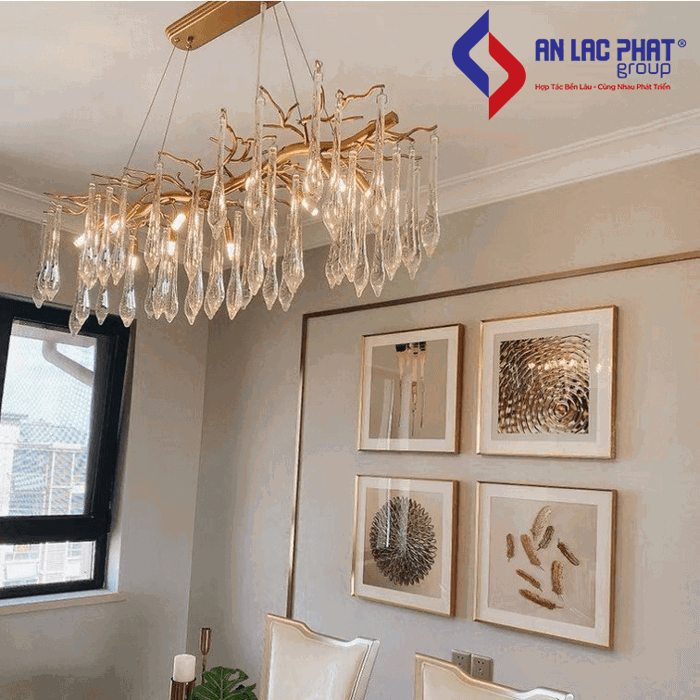 Đèn thả pha lê phòng khách kiểu dáng hiện đại TPL09N1000 355 decor