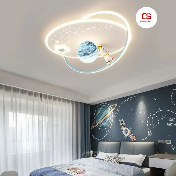 Đèn Led Ốp Trần Phi Hành Gia Vũ Trụ Trang Trí Nội Thất