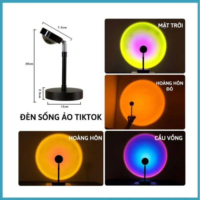 Đèn hoàng hôn rose, đèn led trang trí chụp ảnh quay video livestream, decor  phòng ngủ đẹp_sẵn hàng | Lazada Việt Nam