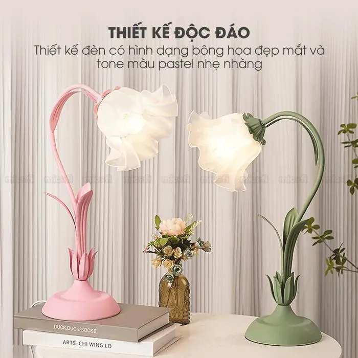 Đèn LED Bàn Học Micofi Trang Trí Phòng Ngủ Đọc Sách Để Bàn, Đèn Ngủ Hoa  Decor Phòng Khách Quán Cà Phê Nhiều Màu Decor | MICOFI