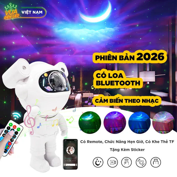 Đèn Phi Hành Gia GALAXY Thiên Hà Chiếu Sao, Trang Trí Decor Nhà Cửa, Phòng  Ngủ Siêu Bắt Mắt