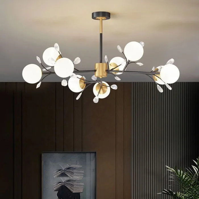Đèn thả decor 8 bóng tròn hiện đại THCN-291